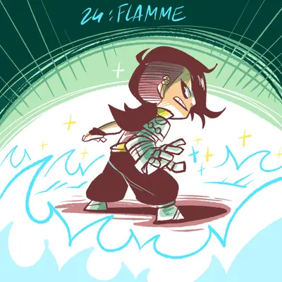 Saoirse et la flamme bleue par ZatZatZatou