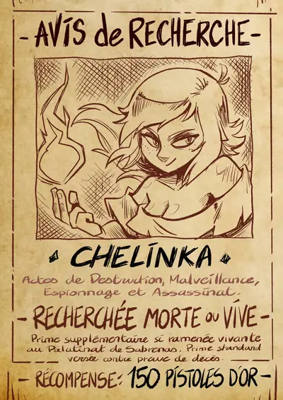 Chelinka recherchée par ZatZatZatou